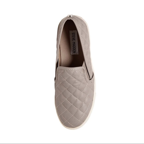 Steve Madden Ecentrcq Sporty Chic Leather Slip-on Sneaker - Picture 1 of 5